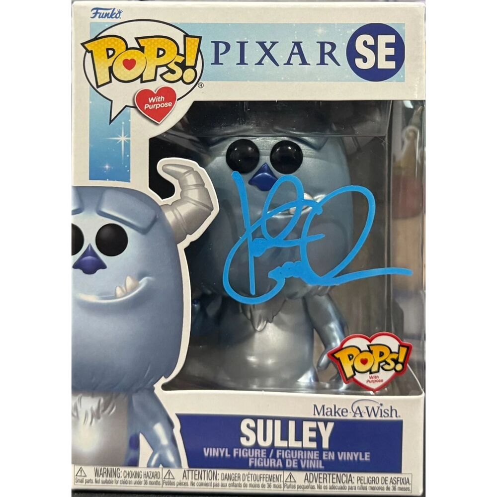 John Goodman Signed Sulley Monsters Inc Pixar Funko Pop with COA- Make a Wish